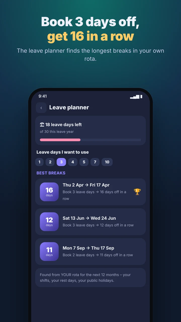 Leave planner